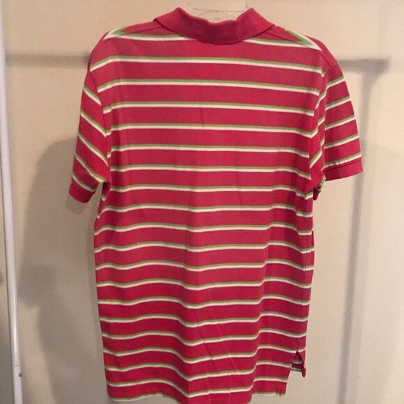 Ralph Lauren Polo Bright Pink Stripe Polo - Size M - Picture 7 of 7